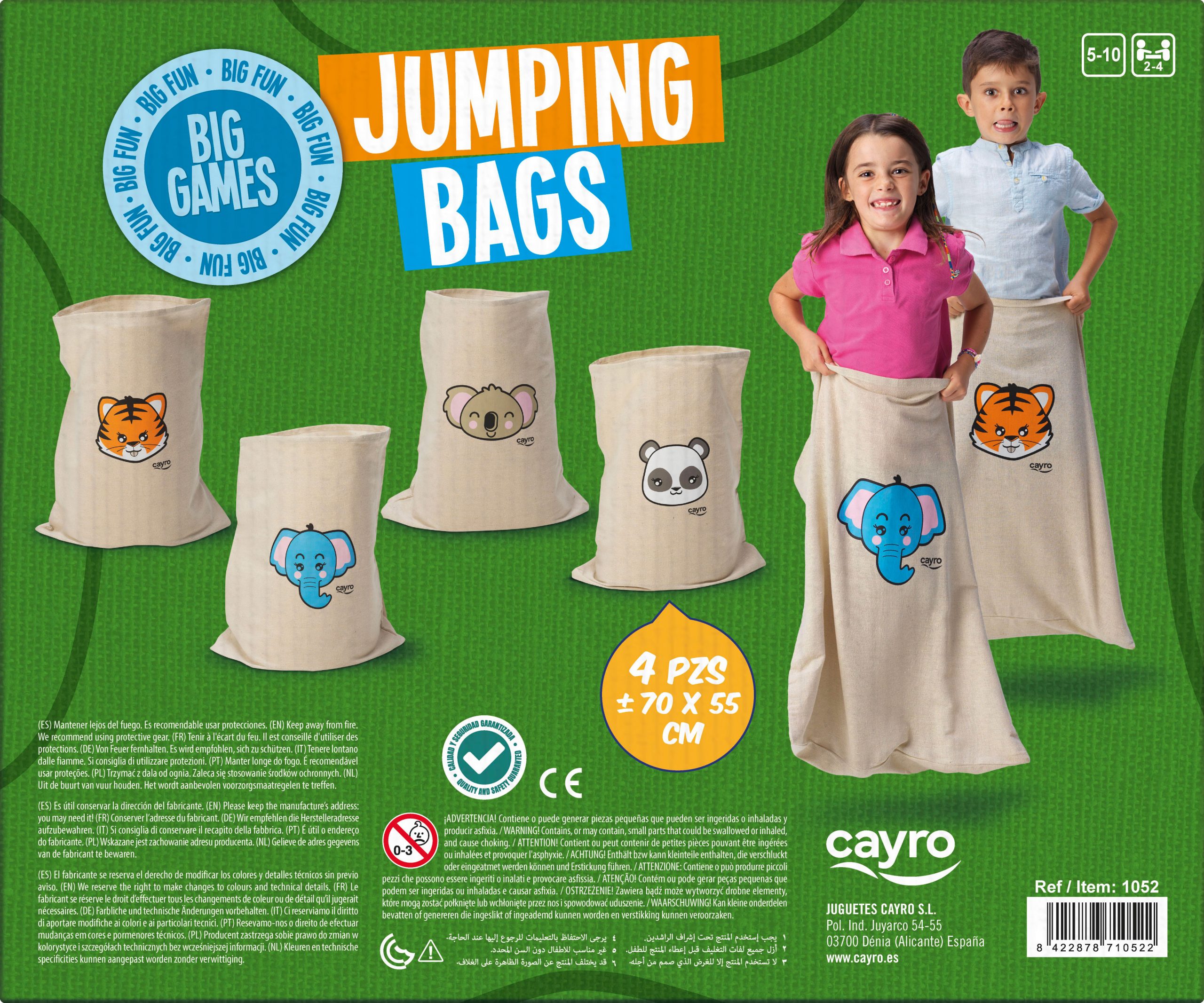 SACOS PARA CARRERAS CAYRO 1052 4 UDS - Imagen 3